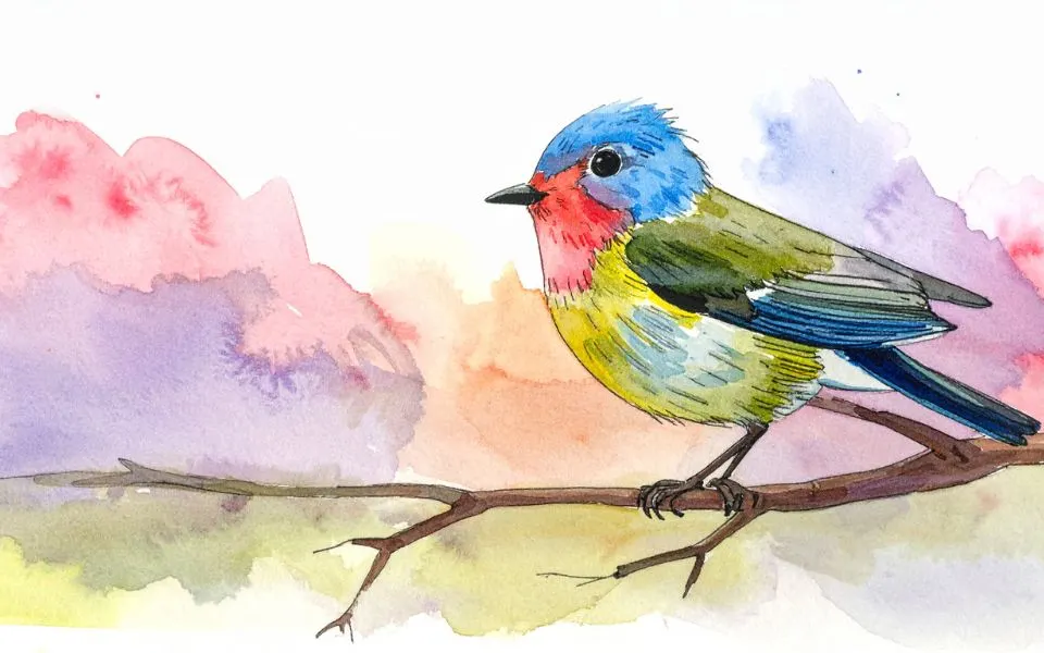 je eerste aquarelleren